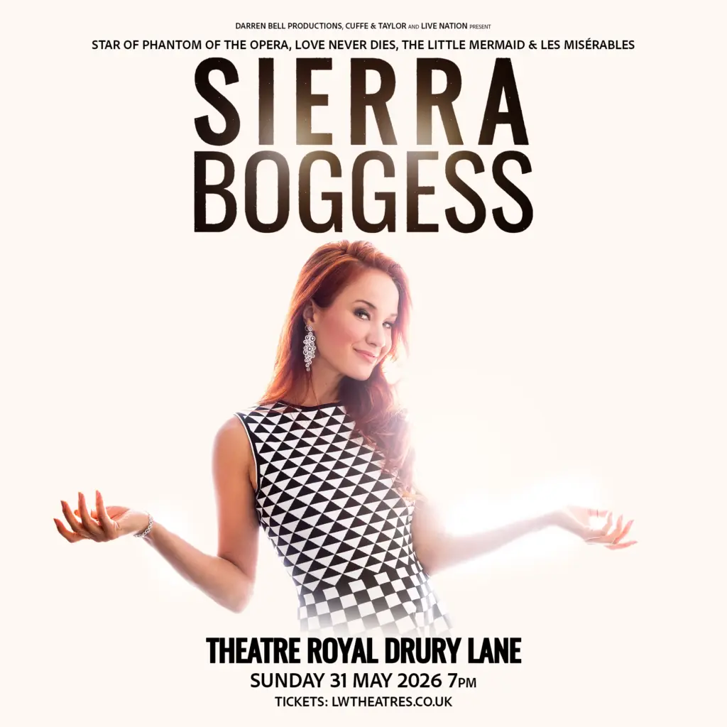 BROADWAY & WEST END STAR SIERRA BOGGESS RETURNS TO LONDON TO PERFORM LIVE IN CONCERT