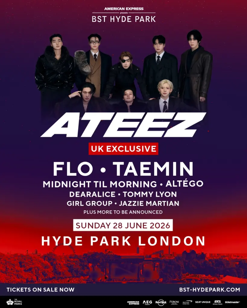 BST Hyde Park unveils ATEEZ support acts for UK exclusive show